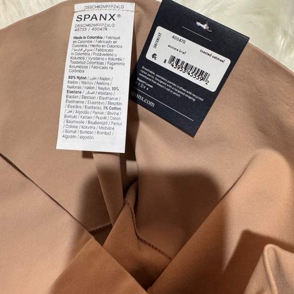 SPANX Tan Fitted Crop Sleeveless Tank Top - Picture 4 of 6